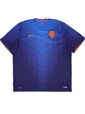 Nike 2014-15 Netherlands Away royal blue Soccer Spain World Cup jersey Shirt